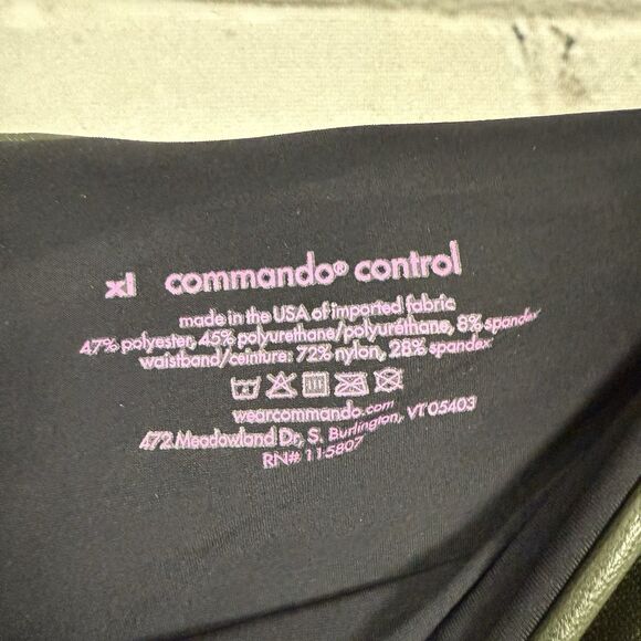 Commando Perfect Control Faux Leather Legging in Pine Green XL - Picture 7 of 8